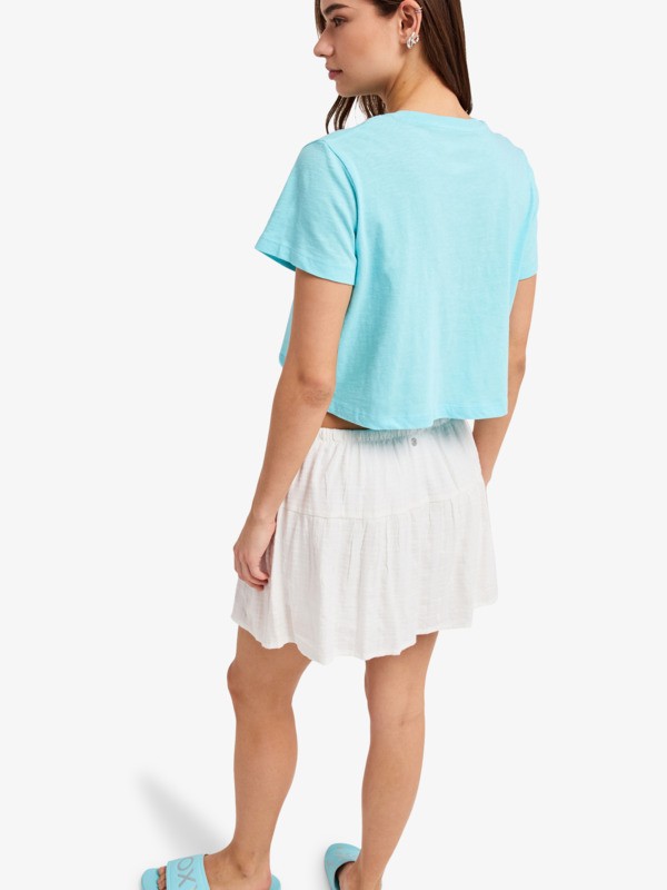 Endless Weekends T-Shirt à manches courtes Bleu Femme