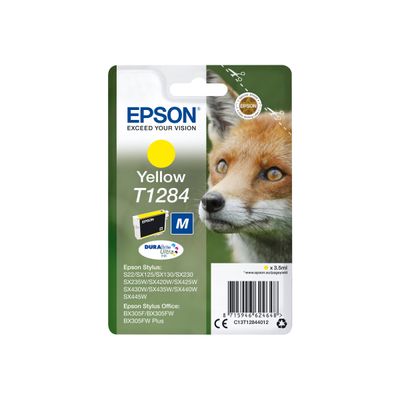Epson T1284 Renard - jaune - cartouche d'encre originale