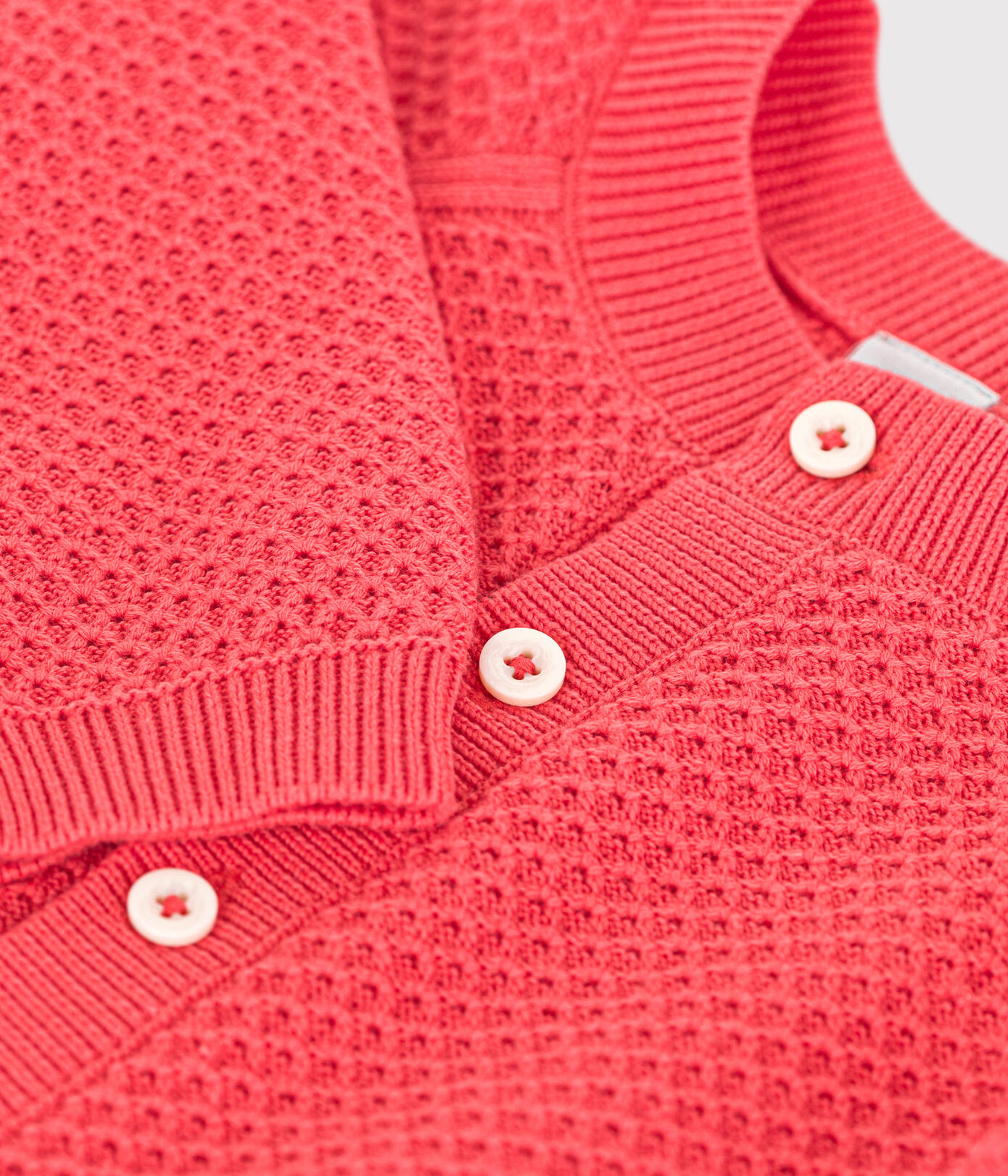 Cardigan bébé en tricot de coton