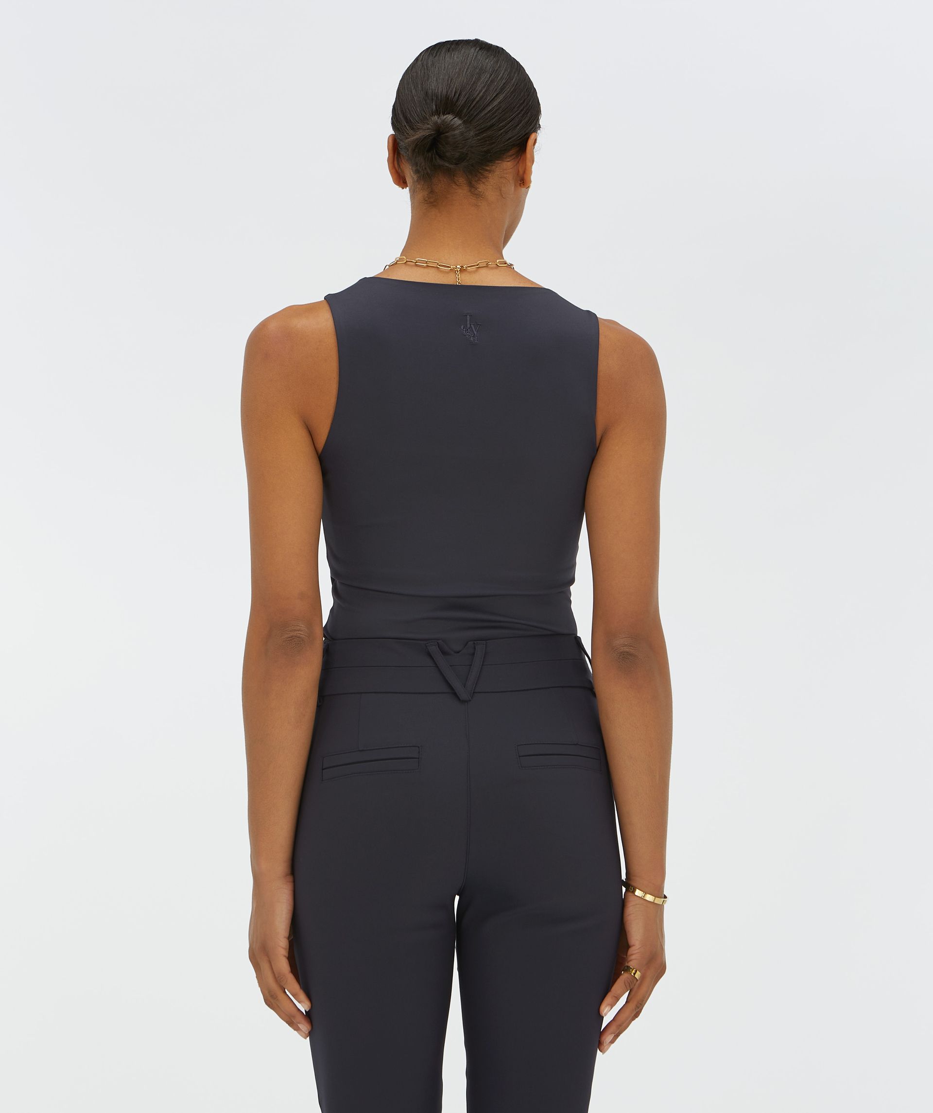 JV-LINDE slim fit top - dark blue