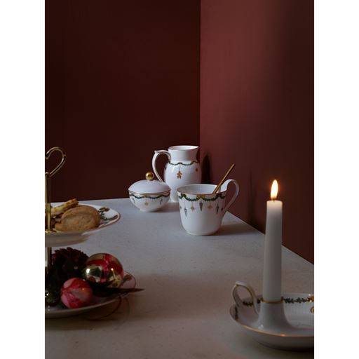 Royal Copenhagen Stjerne Riflet Jul 2-Lags Etagere, Ø25 cm