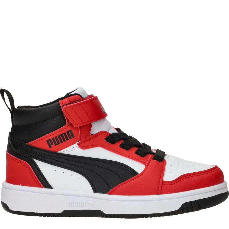 Puma Rebound V6 Mid Sneakers Rood Jongens