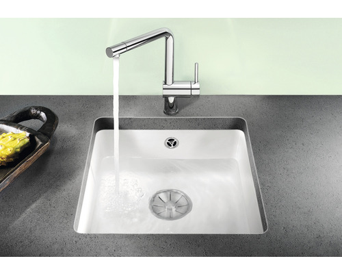 Blanco SUBLINE 375-U spoelbak, 414 x 456 mm, zwart, 523732