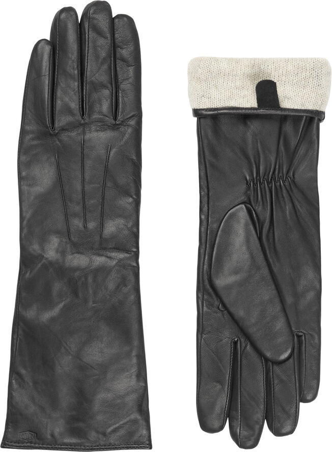 MJM MJM Glove Francesca Long Leather Black Black
