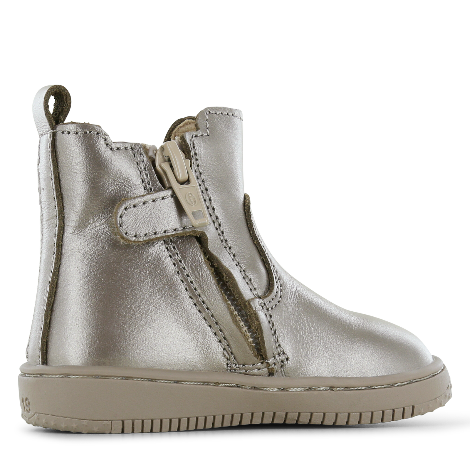 Shoesme champagne chelsea bootje Leer, Metallic | Sale