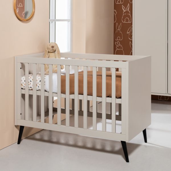 Europe Baby Sterre Babybed - Oatmeal / Zwart - 70 x 140 cm