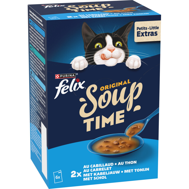 Felix Soup original met kabeljauw tonijn schol