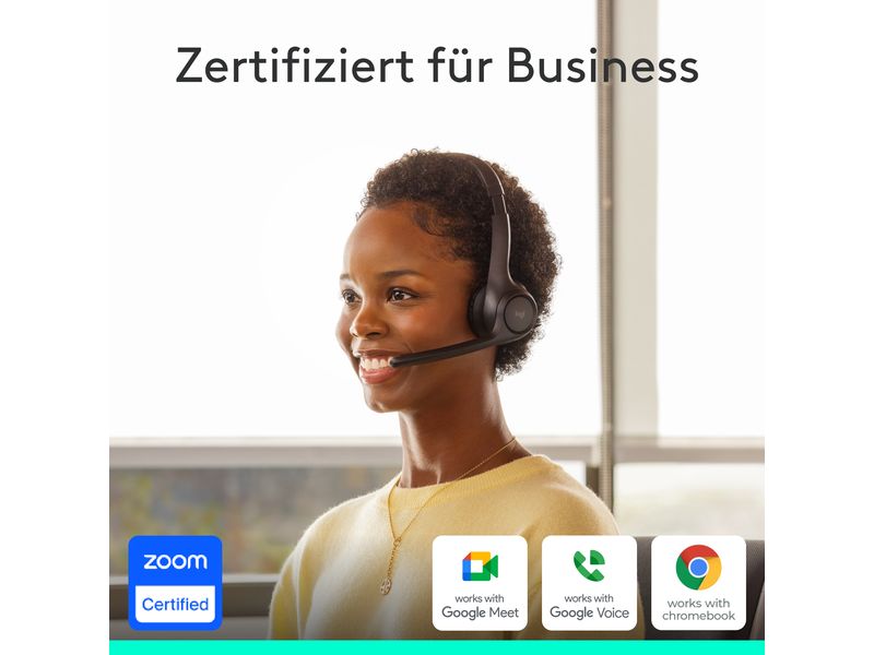Logitech Zone 305 UC Kabelloses Headset – für Unternehmen zertifiziert und ideal für den Masseneinsatz