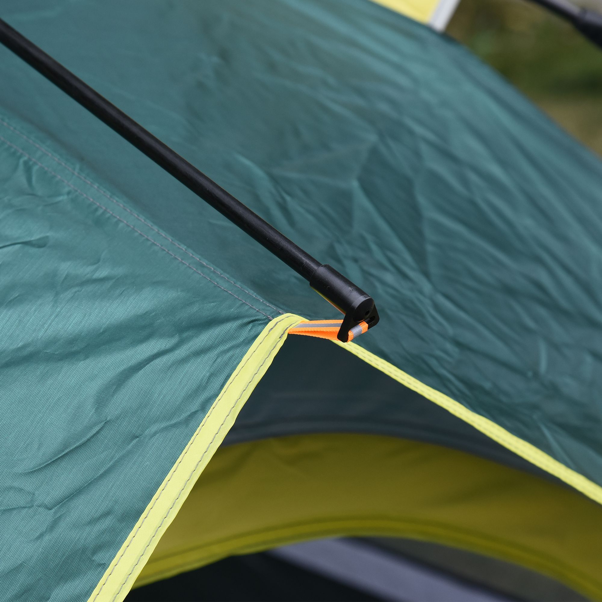 Outsunny Campingzelt für 3-4 Personen olivegrün 205 x 195 x 135 cm (LxBxH)