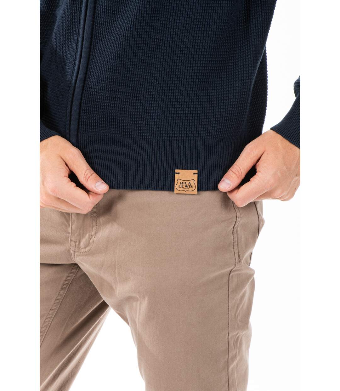 Cardigan zippé col montant EOLO NOIR