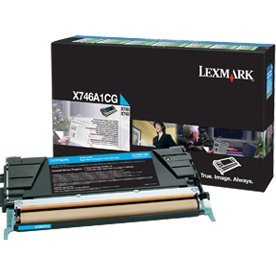 Lexmark X746A1CG Cartouche de toner 1 pièce(s) Original Cyan