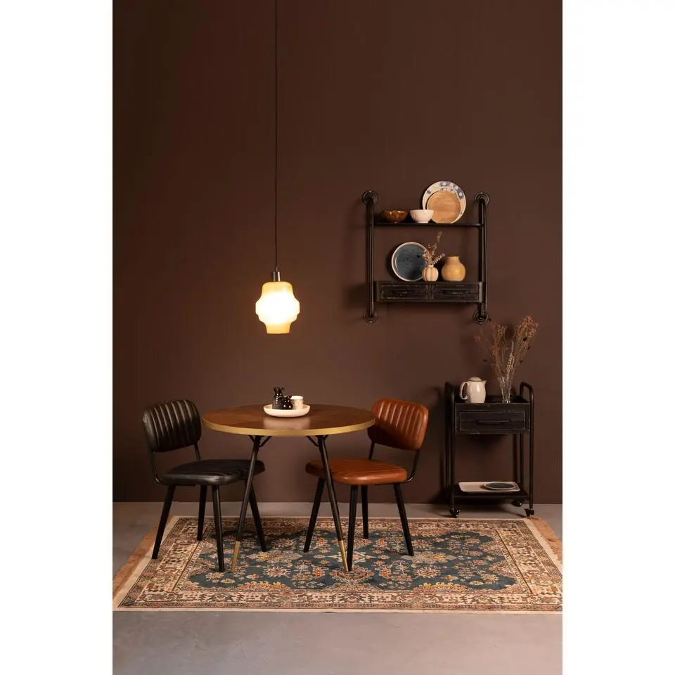 Housecraft Jake Worn Eetkamerstoel Kunstleer Bruin