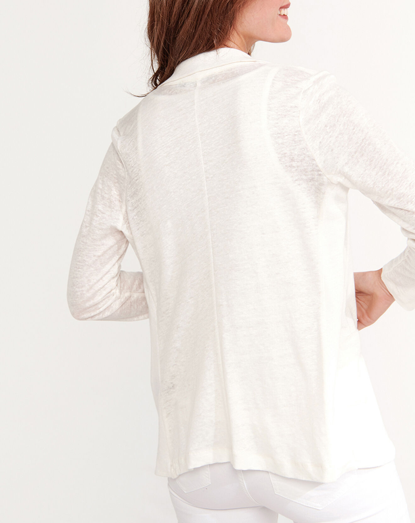 Lauren Vidal Veste 100% Lin Essential écrue