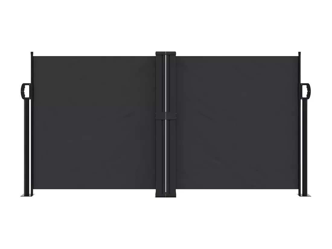 Auvent latéral rétractable noir 120x1000 cm