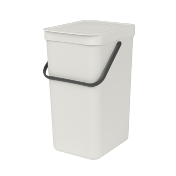 Brabantia prullenbak Sort&Go 16 L lichtgrijs