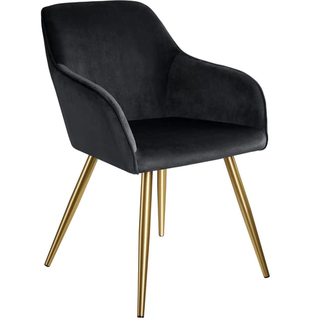 Stol Marilyn velour, guld