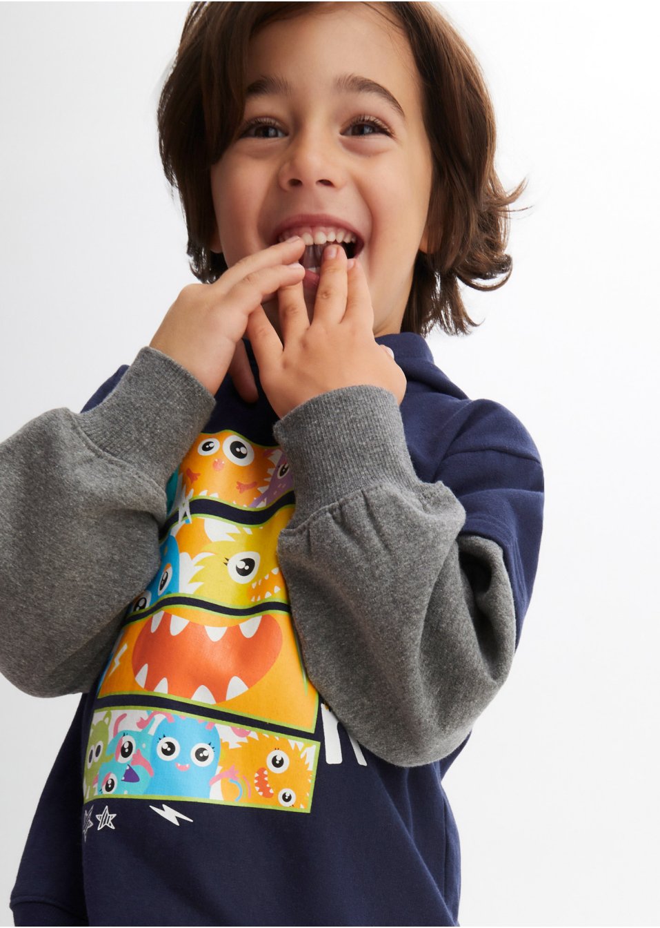 Sweat-shirt à capuche style 2 en 1 garçon