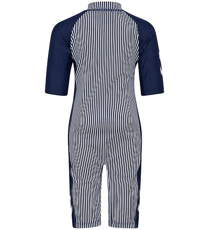Hummel Schwimmanzüg - UV40+ - HmlMorgat - Navy Blue/Bright White