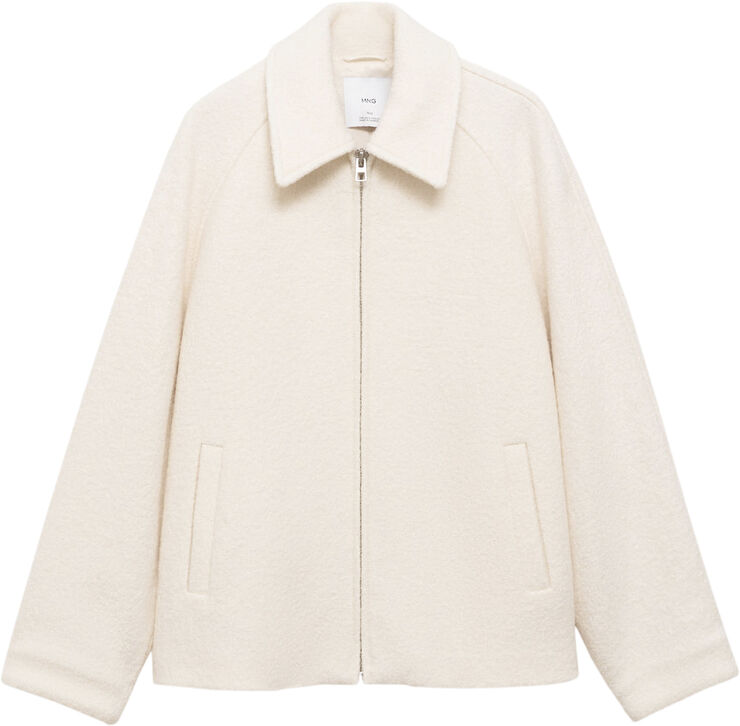 MANGO JACKET. -- POESIA Light beige