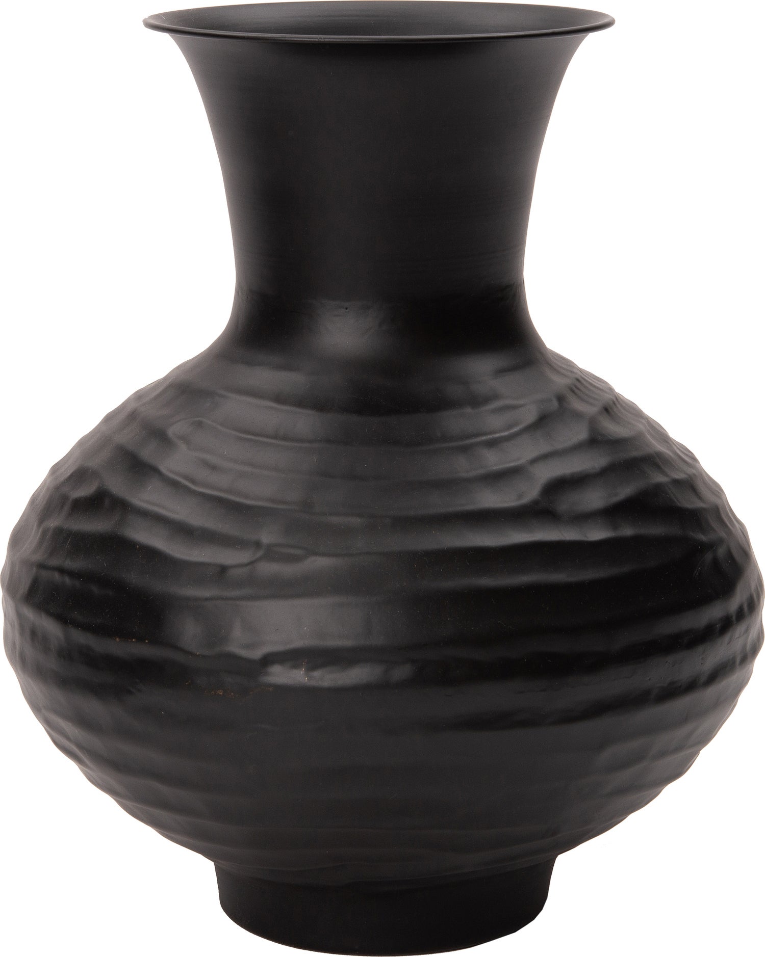 Intratuin vaas Maud zwart D 30 H 35 cm