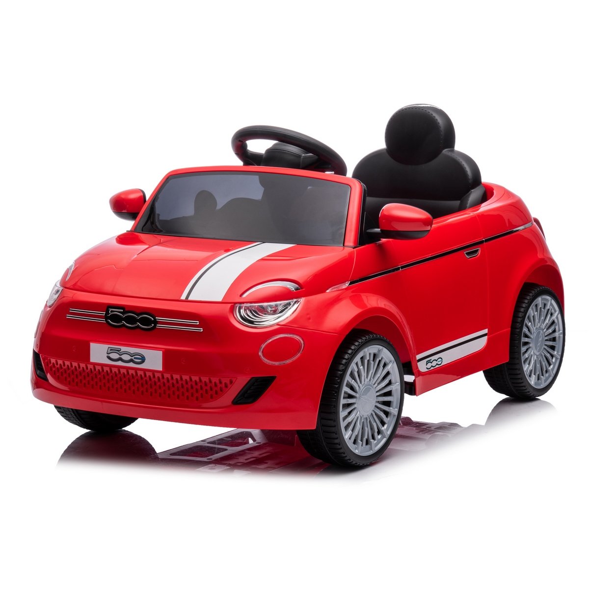 Porteur radiocommandé - Fiat 500E rouge