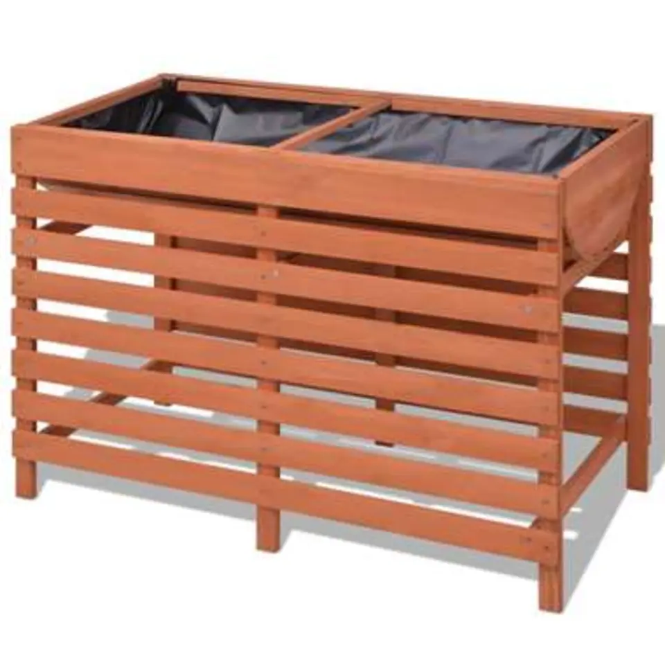 vidaXL - Plantenbak - Bruin - Hout - 100 x 50 x 71 cm