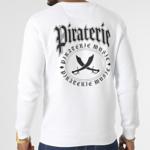 Sweat Crewneck Nation Blanc Noir