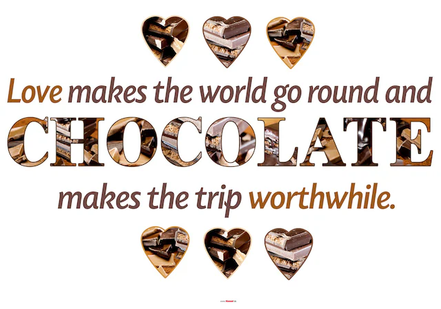 Komar Wandtattoo »Chocolate - Grösse 50 x 70 cm« selbstklebend, Wandsticker