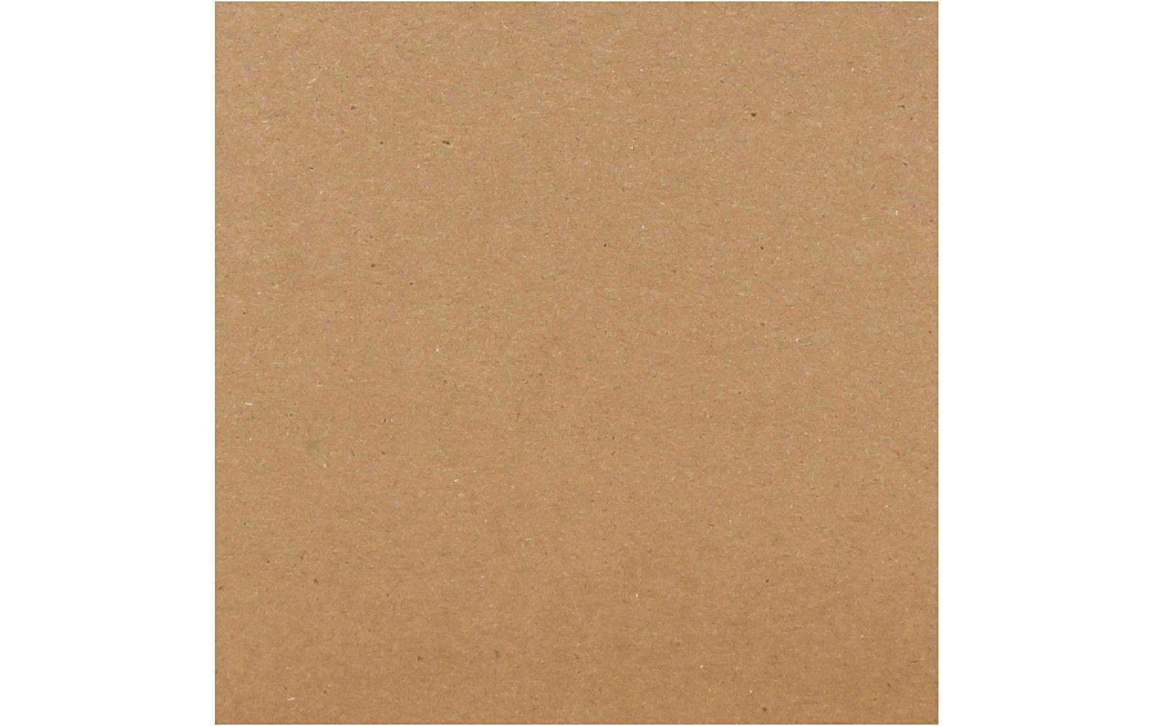 Blankokarte 15 x 15 cm 50 Sets, BraunKarten Kraftpapier