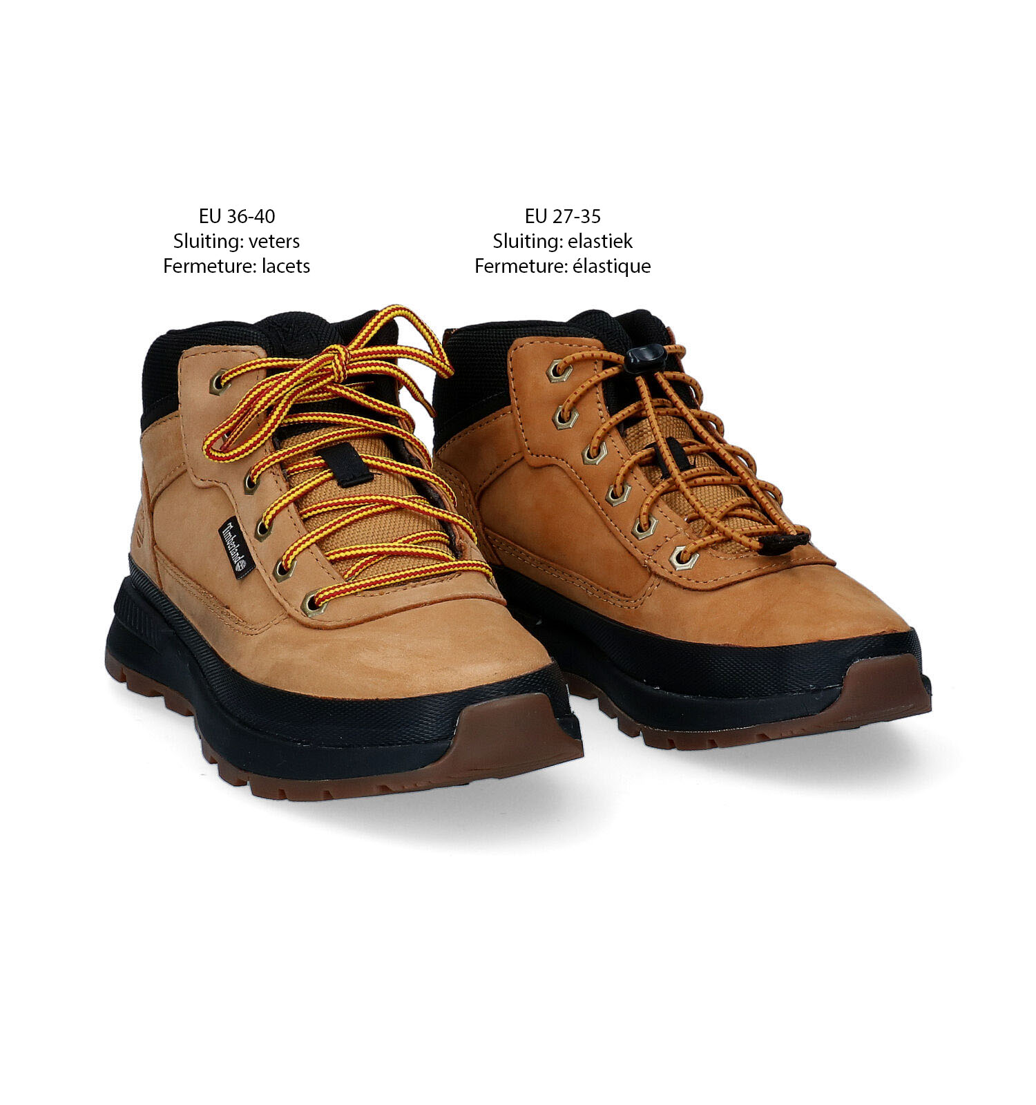 Hoge schoenen beige