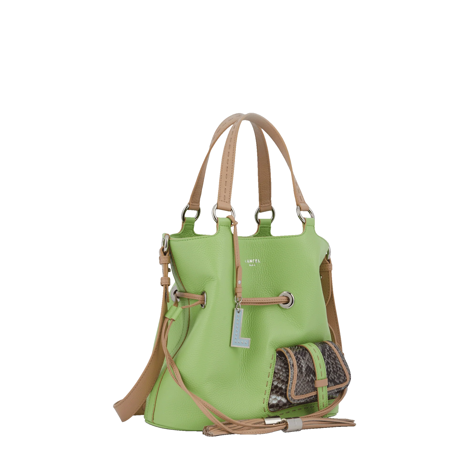 Sac seau S Premier Flirt de Lancel-Multico vert pomme