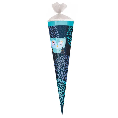 Herlitz Schultüte / Zuckertüte Eule, 85 cm, eckig