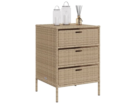 VIDAXL - Armoire de jardin Armoire de rangement de jardin beige 55x59x80 cm résine tres...