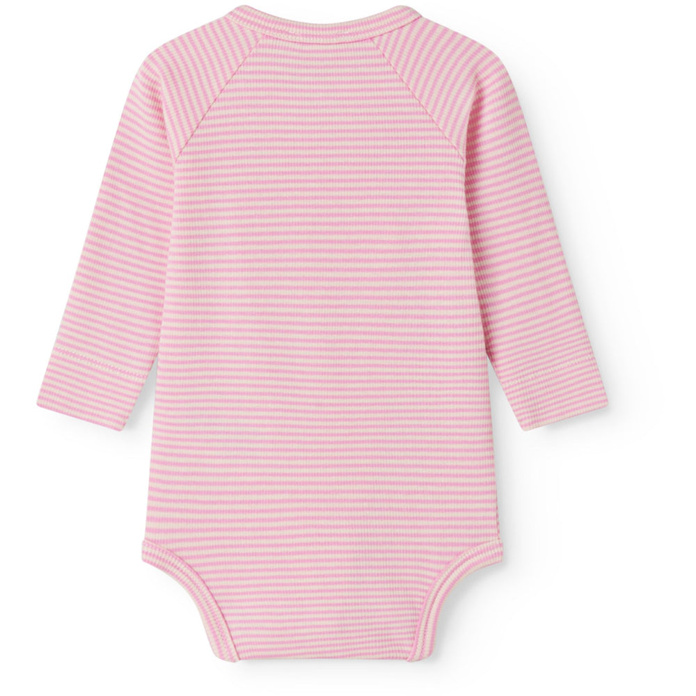 Køb MarMar Newborn Modal Fine Rib Pink Stripe Bellis Body