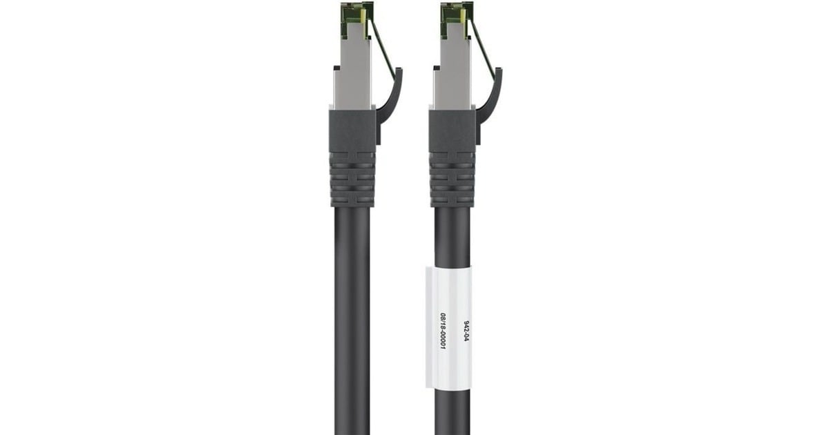 goobayPatchkabel Cat.8.1 S/FTP  (Zwart, 3 meter)