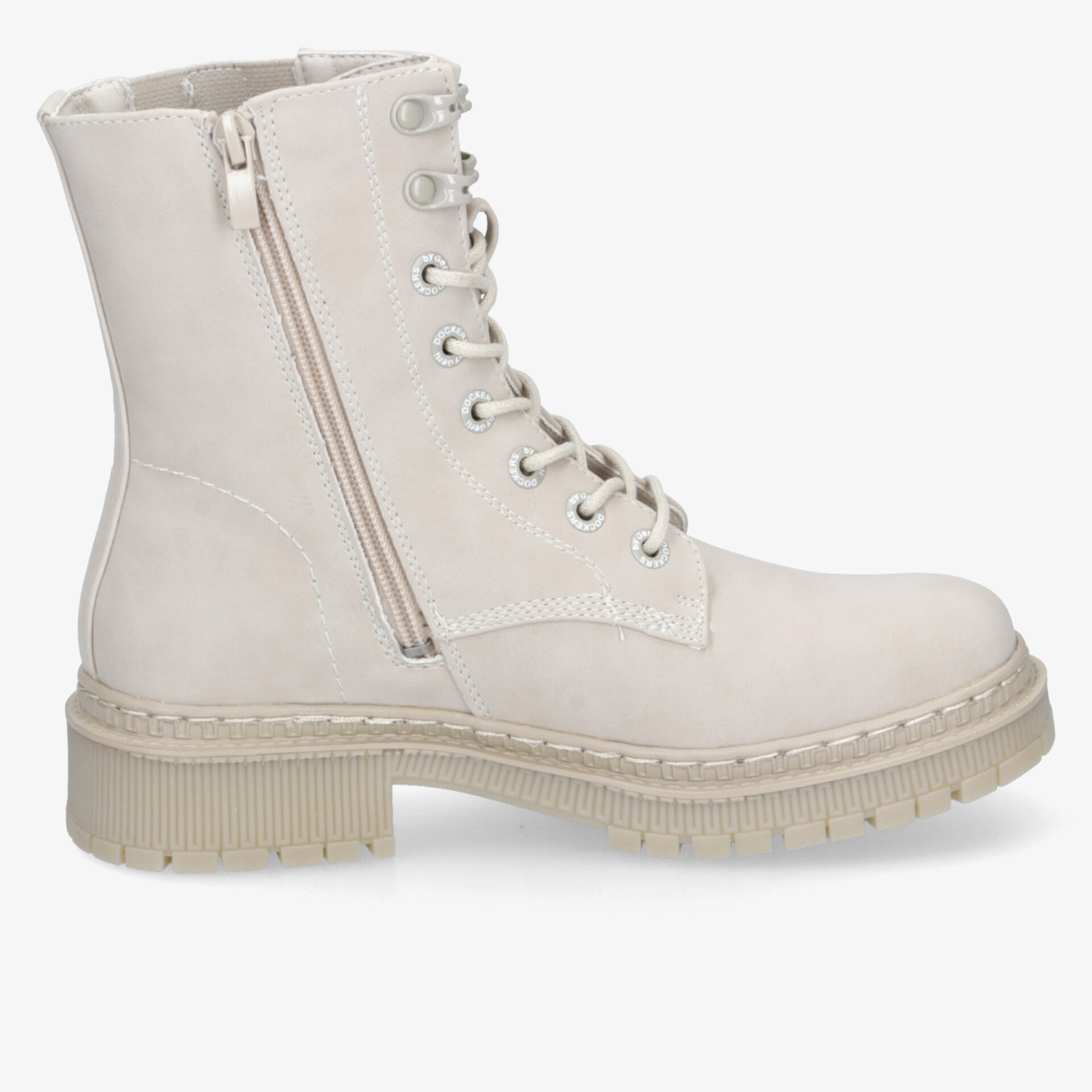 Dockers Damen Schnürstiefeletten grau