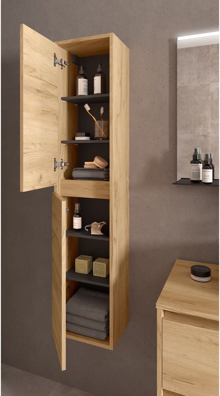Muebles - Project - Kolomkast - Warm Eiken - 140 cm