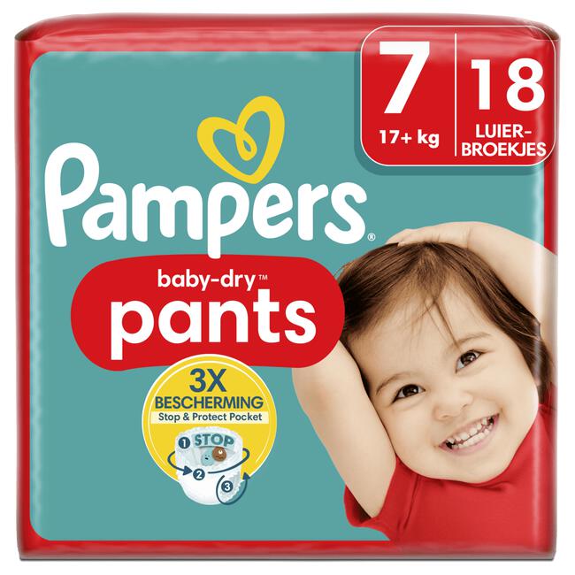 Pampers Baby Dry Pants Luierbroekjes Maat 7 17+ KG 18 stuks