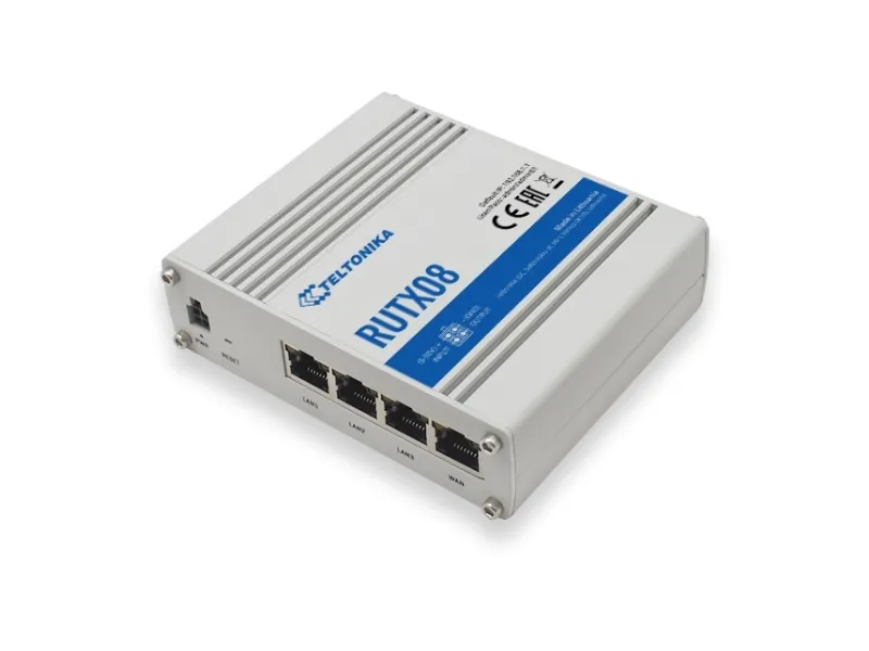 Teltonika RUTX08 - Router 4-port switch - 1GbE - DIN monterbar på skinne