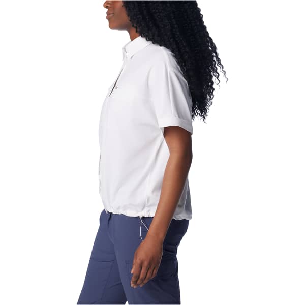 Chemise randonnée COLUMBIA W BOUNDLESS TREK SHORT SLEEVE BUTTON UP WHITE