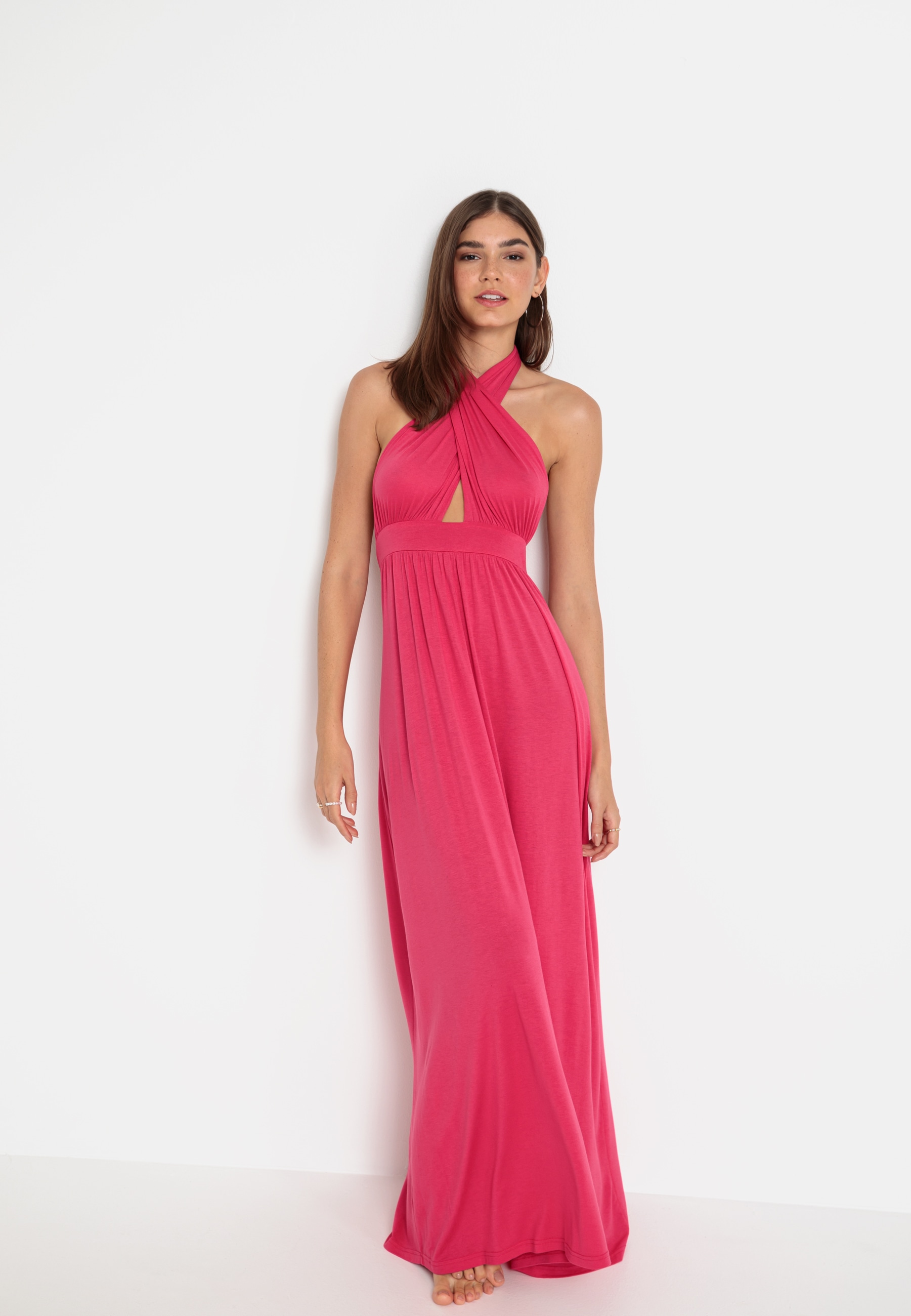 LSCN by LASCANA Neckholderkleid in Maxilänge