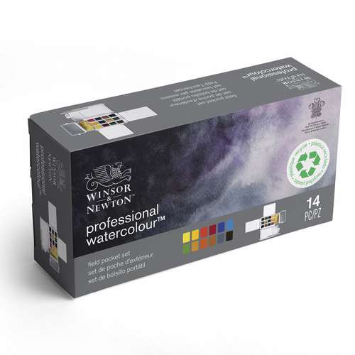 WINSOR & NEWTON™ Professional WATER COLOUR™ Field Pocket Set, Aquarellfarbkasten