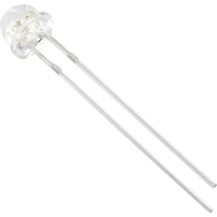 Tru Components TRU COMPONENTS 1577394 LED med ledninger Hvid Klokkeform 5 mm 1900 mcd 100 ° 20 mA