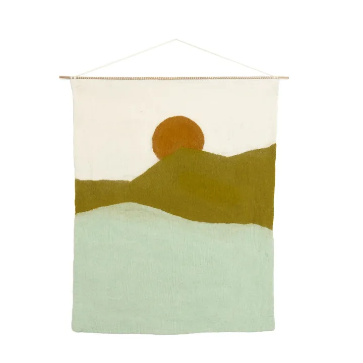 Muskhane Tenture murale Landscape - Morning | Menthe glaciale