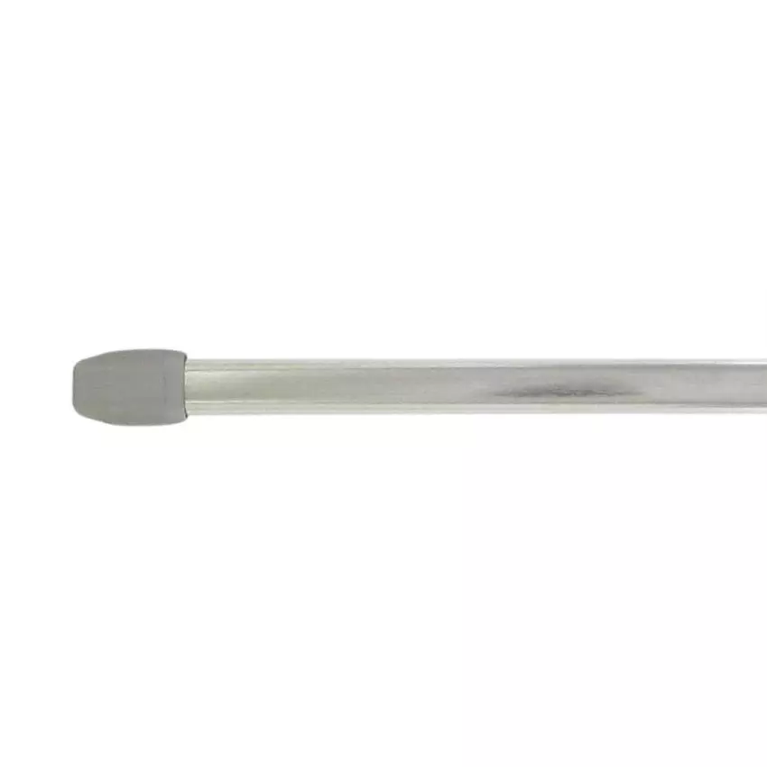 Kit de 2 tringles extensibles ovales (40 à 60 cm) Chrome