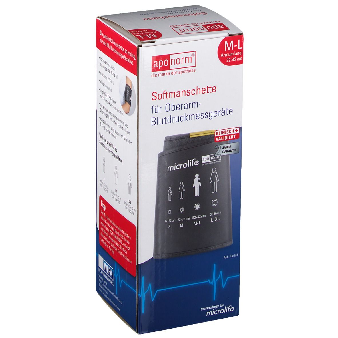 aponorm® Oberarm Softmanschette Gr. M-L 22-42 cm