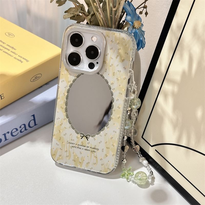 Fonekase - Gespiegelde telefoonhoes / band / set - Apple iPhone 16 Pro Max / 16 Pro / 16 Plus / 16 / 15 Pro Max / 15 Pro / 15 Plus / 15 / 14 Pro Max / 14 Pro / 14 Plus / 14 / SE / 13 Pro Max / 13 Pro / 13