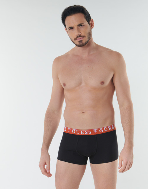 Guess - BRIAN BOXER TRUNK PACK X4 - Noir / Marine / Blanc