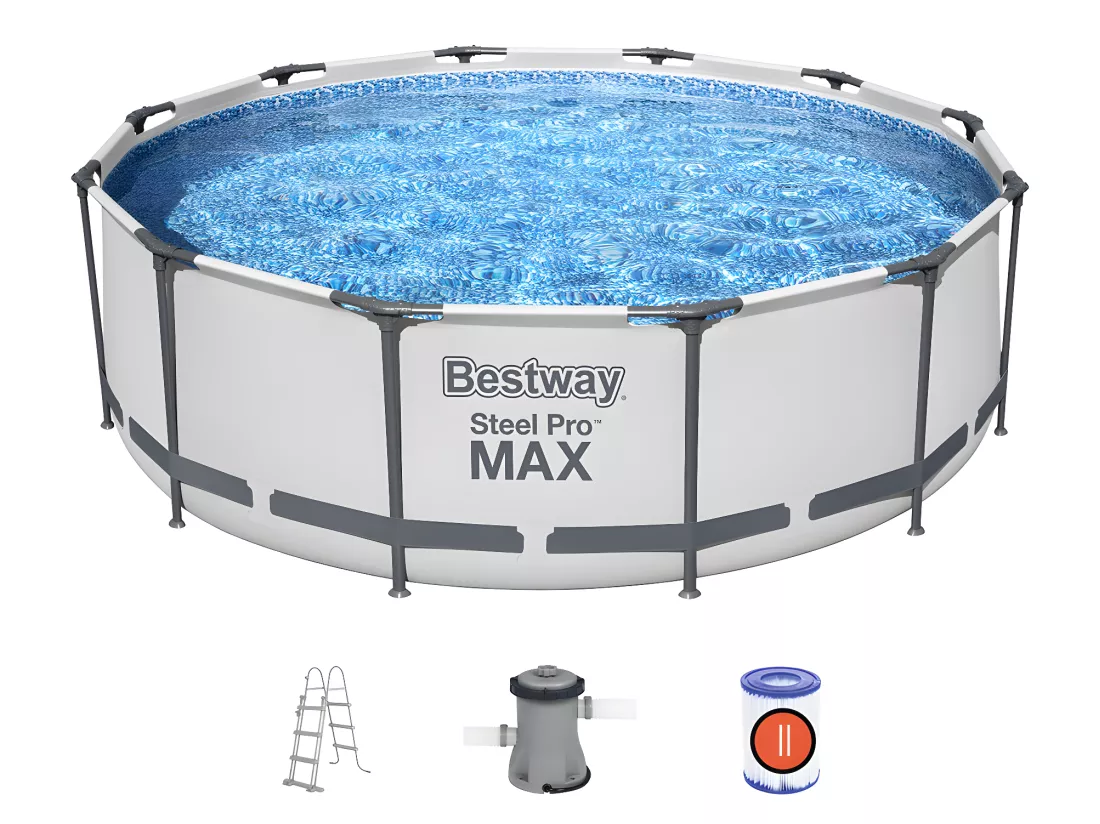 Piscine tubulaire Steel Pro Max ronde 3,66 x 1,00 m - Bestway