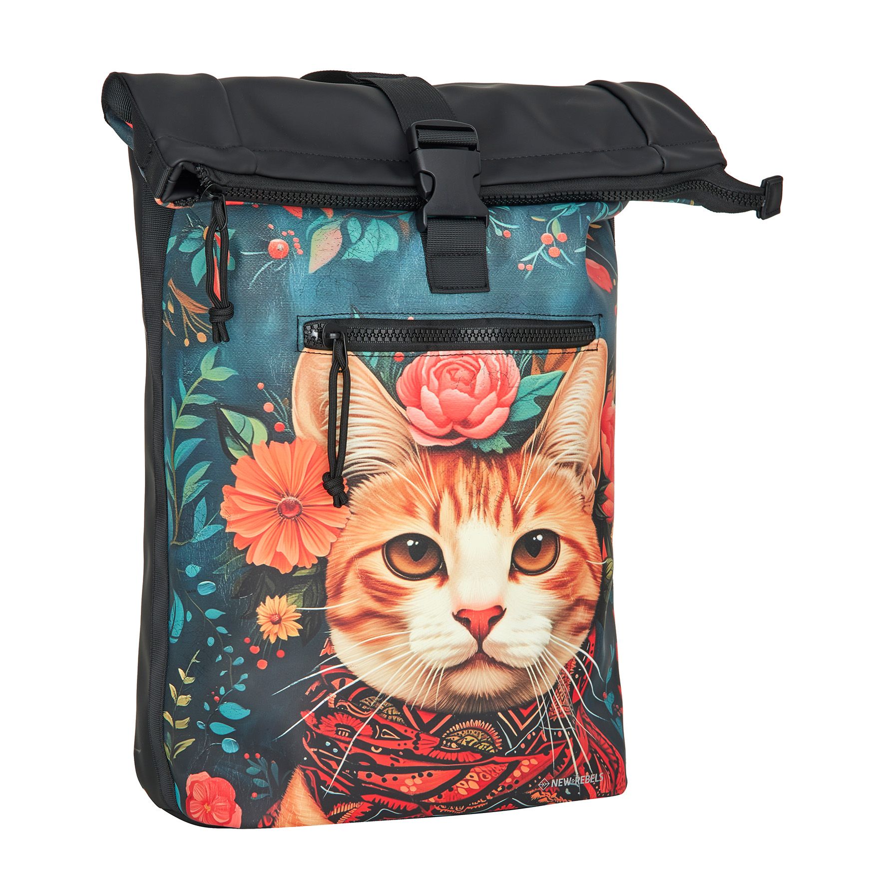 New Rebels Mart Art New York Rolltop Backpack Catface